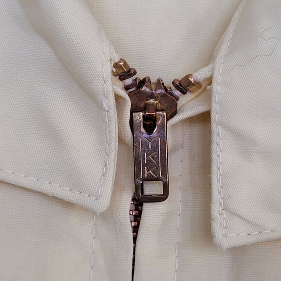 Vintage 80s Blouson Jacket Large 42 24x24 Yellow - Picture 9 of 11